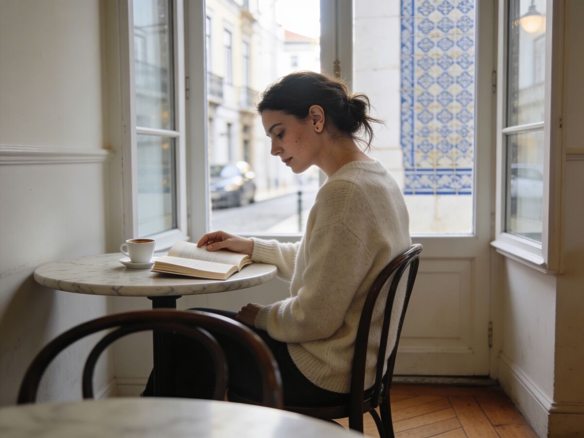 Student studying Portuguese