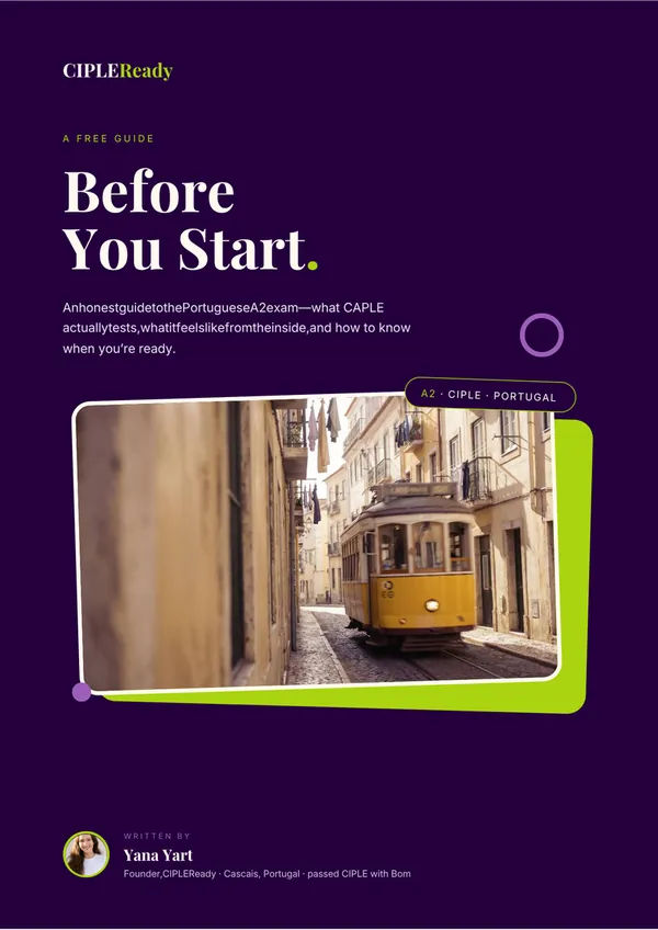 Before You Start — CIPLE guide cover